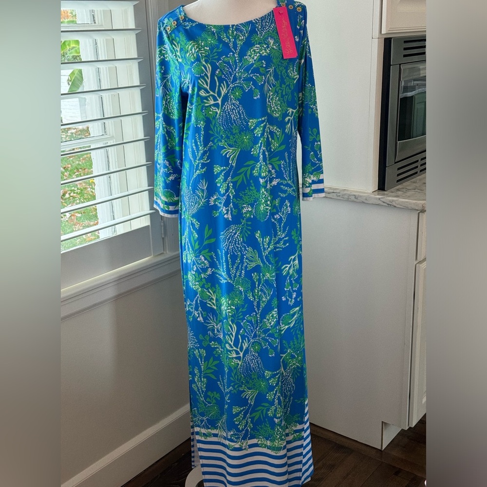 NWT Lilly Pulitzer Knit Seralina maxi dress L
